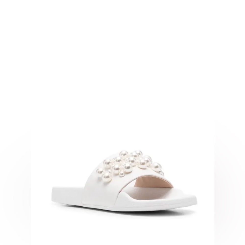 NWT Stuart Weitzman Goldie Pool Slides